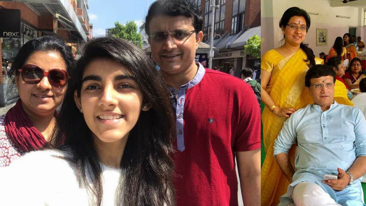 Sourav Ganguly Wife Dona and Daughter Sana | Sourav Ganguly Family ...